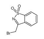 3-(bromomethyl)-1,2-benzothiazole 1,1-dioxide结构式