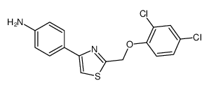 4-[2-[(2,4-dichlorophenoxy)methyl]-1,3-thiazol-4-yl]aniline Structure
