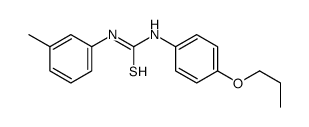 1-(3-methylphenyl)-3-(4-propoxyphenyl)thiourea Structure