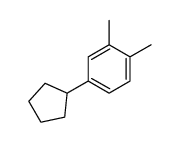 4-cyclopentyl-1,2-dimethylbenzene Structure