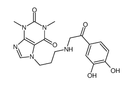 7-[3-[(3,4-Dihydroxyphenylcarbonylmethyl)amino]propyl]theophyline picture