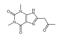 1,3-dimethyl-8-(2-oxopropyl)-7H-purine-2,6-dione结构式