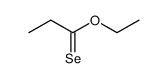 Selenopropionic acid O-ethyl ester Structure