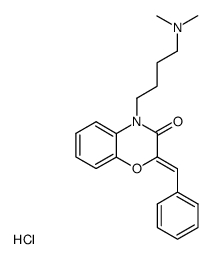 2-benzylidene-4-(4-dimethylamino-butyl)-4H-benzo[1,4]oxazin-3-one, hydrochloride结构式