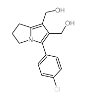 1H-Pyrrolizine-6,7-dimethanol, 5-(4-chlorophenyl)-2,3-dihydro-结构式