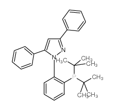 1-[2-(二叔丁基膦)苯基]-3,5-二苯基-1H-吡唑结构式