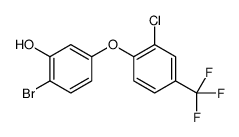 2-bromo-5-[2-chloro-4-(trifluoromethyl)phenoxy]phenol结构式