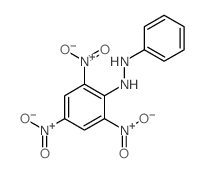 Hydrazine,1-phenyl-2-(2,4,6-trinitrophenyl)- structure