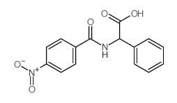 Benzeneaceticacid, a-[(4-nitrobenzoyl)amino]- structure