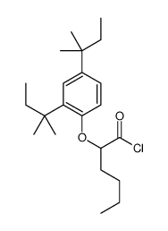 2-[2,4-di-tert-pentylphenoxy]hexanoyl chloride结构式