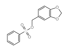 5-(benzenesulfonyloxymethyl)benzo[1,3]dioxole结构式