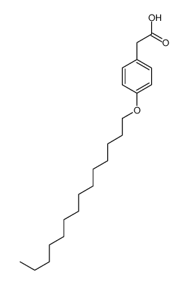 2-(4-tetradecoxyphenyl)acetic acid Structure