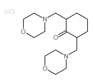2, 6-Bis(4-morpholinylmethyl)cyclohexanone,dihydrochloride结构式