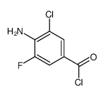 Benzoyl chloride, 4-amino-3-chloro-5-fluoro- (9CI)结构式