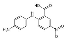 2-(4-aminoanilino)-5-nitrobenzoic acid结构式