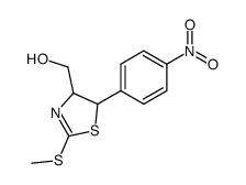 [2-methylsulfanyl-5-(4-nitro-phenyl)-4,5-dihydro-thiazol-4-yl]-methanol Structure