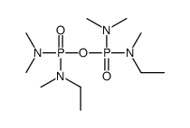 N-[dimethylamino-[dimethylamino-[ethyl(methyl)amino]phosphoryl]oxyphosphoryl]-N-methylethanamine结构式