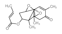 Trichothec-9-en-8-one,12,13-epoxy-4-[[(2Z)-1-oxo-2-butenyl]oxy]-, (4b)-结构式