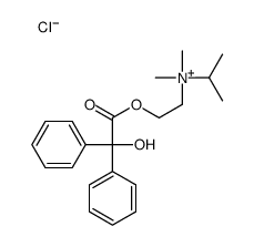 2-(2-hydroxy-2,2-diphenylacetyl)oxyethyl-dimethyl-propan-2-ylazanium,chloride Structure