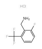 2-FLUORO-6-TRIFLUOROMETHYL-BENZYLAMINE HYDROCHLORIDE structure