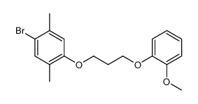 1-bromo-4-[3-(2-methoxyphenoxy)propoxy]-2,5-dimethylbenzene结构式