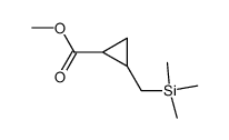 2-(Trimethylsilylmethyl)cyclopropancarbonsaeure-methylester结构式