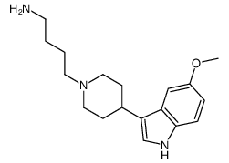 4-[4-(5-methoxy-1H-indol-3-yl)piperidin-1-yl]butan-1-amine结构式