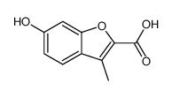 6-hydroxy-3-methyl-benzofuran-2-carboxylic acid结构式