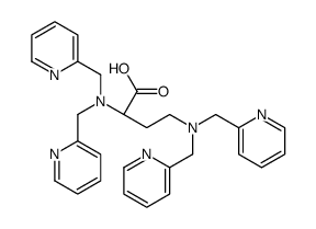 (2S)-2,4-bis[bis(pyridin-2-ylmethyl)amino]butanoic acid结构式