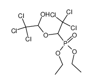 [2,2,2-trichloro-1-(2,2,2-trichloro-1-hydroxy-ethoxy)-ethyl]-phosphonic acid diethyl ester Structure