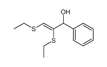 (Z)-2,3-Bis-ethylsulfanyl-1-phenyl-prop-2-en-1-ol Structure