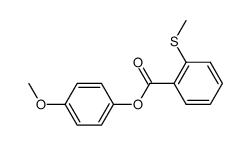 4-methoxyphenyl 2-(methylthio)benzoate Structure