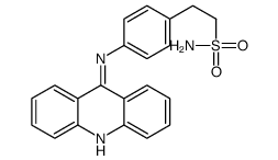 2-[4-(acridin-9-ylamino)phenyl]ethanesulfonamide结构式