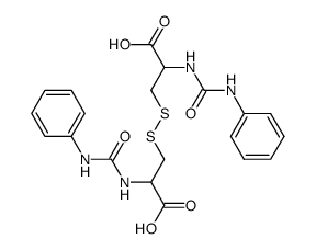 N,N'-bis-phenylcarbamoyl-cystine结构式