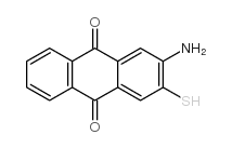 2-amino-3-mercaptoanthracene-9-10-dione结构式