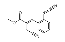 (E)-methyl 3-(2-azidophenyl)-2-cyanomethylpropenoate Structure