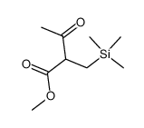 methyl α-[(trimethylsilyl)methyl]acetoacetate Structure