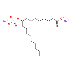 disodium 9(or 10)-(sulphonatooxy)octadecanoate Structure