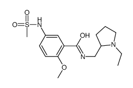 N-[(1-ethylpyrrolidin-2-yl)methyl]-5-(methanesulfonamido)-2-methoxybenzamide结构式