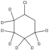 1-Chloro(2,2,3,3,4,4,5,5-2H8)cyclohexane结构式