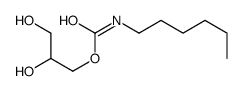 2,3-dihydroxypropyl N-hexylcarbamate结构式