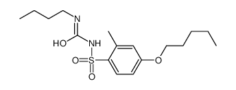 1-butyl-3-(2-methyl-4-pentoxyphenyl)sulfonylurea结构式