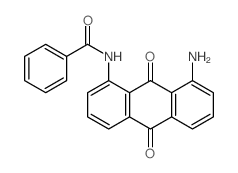 N-(8-amino-9,10-dioxo-anthracen-1-yl)benzamide structure