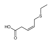 (Z)-5-(Ethylthio)-3-pentenoic Acid Structure