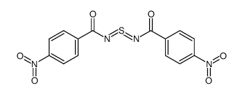 N,N'-bis-(4-nitro-benzoyl)-sulfur diimide Structure