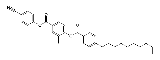 (4-cyanophenyl) 4-(4-decylbenzoyl)oxy-3-methylbenzoate结构式