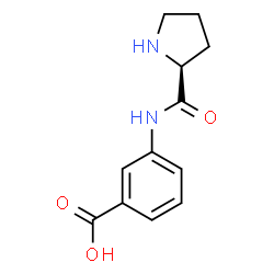 3-(L-Prolylamino)benzoic acid Structure