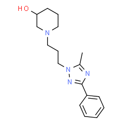 4-(hydroxy-3-piperidylpropyl)-5-methyl-2-phenyltriazole结构式