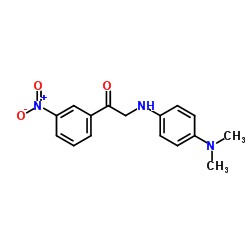 2-{[4-(Dimethylamino)phenyl]amino}-1-(3-nitrophenyl)ethanone结构式