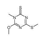 1-methyl-6-methoxy-4-methylthio-1,3,5-triazine-2(1H)-thione Structure
